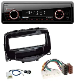 Blaupunkt SD USB 1DIN MP3 AUX Autoradio für Toyota Aygo (2014-2021)