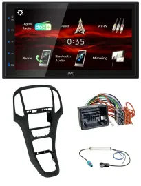 JVC USB Bluetooth MP3 DAB 2DIN Autoradio für Opel Astra J ab 12/09 Perlschwarz