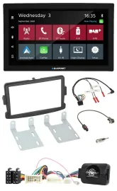 Blaupunkt DAB Bluetooth USB Lenkrad 2DIN Autoradio für Dacia ab 2012 schwarz
