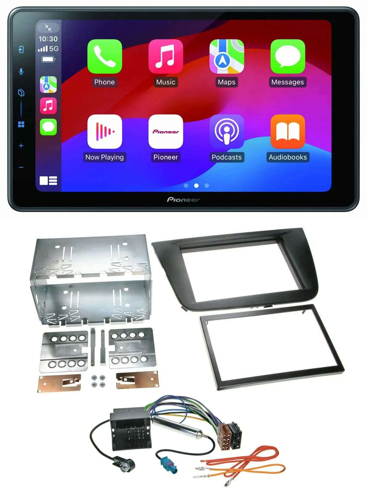 Pioneer Bluetooth 2DIN USB MP3 DAB Autoradio für Seat Leon 05-09 schwarz