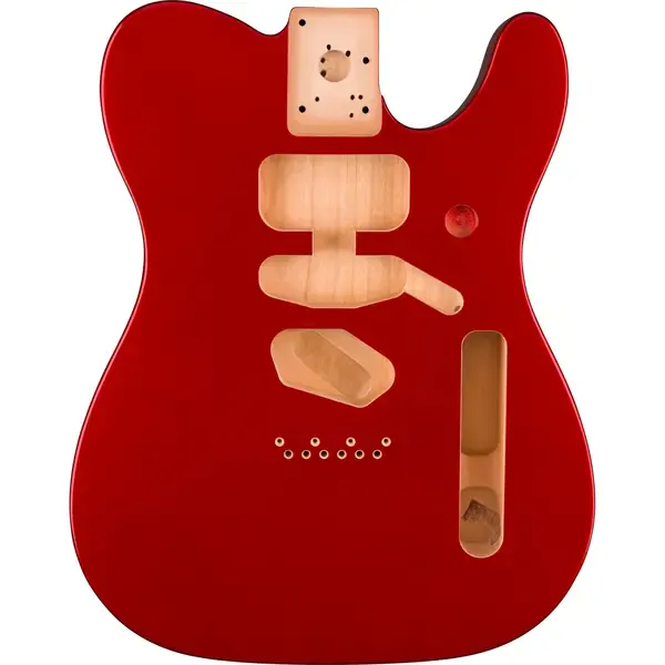 Гитарная дека Fender Deluxe Series Telecaster SSH Alder Body, Modern Bridge Mount, Candy Apple