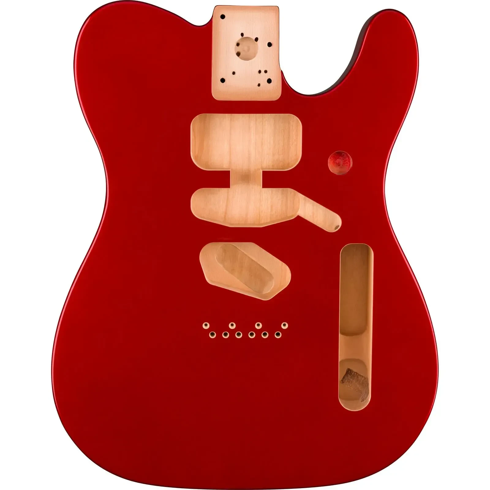 Гитарная дека Fender Deluxe Series Telecaster SSH Alder Body, Modern Bridge Mount, Candy Apple