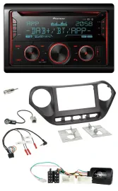 Автомагнитола для Hyundai i10 (с 2014) Pioneer 2DIN DAB, Bluetooth, USB, CD, поддержка управления с руля