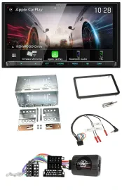 Kenwood Lenkrad 2DIN USB DAB Bluetooth Autoradio für Alfa Romeo 159 Brera Spider