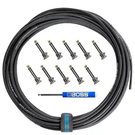 Boss BCK-10 10' Solderless Pedalboard Cable Kit with 10 Connectors