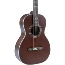 Washburn R310K Vintage Parlor Acoustic Guitar, Spruce Top, Antique Brown