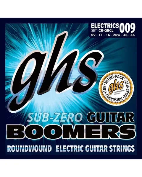 Струны для электрогитары GHS Strings CR-GBCL Sub-Zero Boomers 9-46