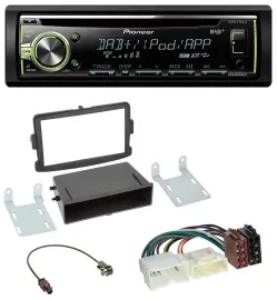 Pioneer DAB USB MP3 AUX CD Autoradio für Dacia Dokker, Duster, Lodgy
