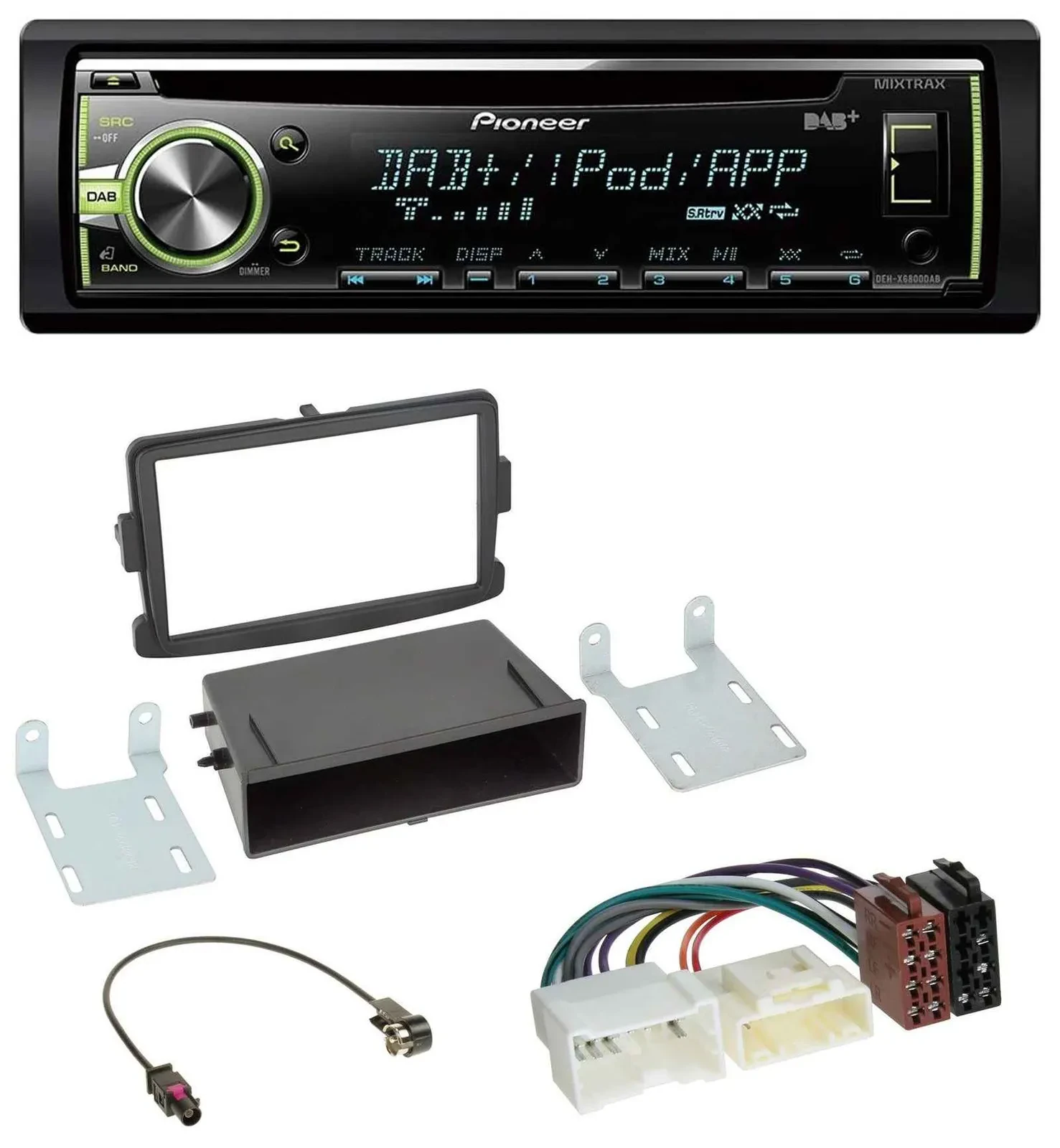 Pioneer DAB USB MP3 AUX CD Autoradio für Dacia Dokker, Duster, Lodgy