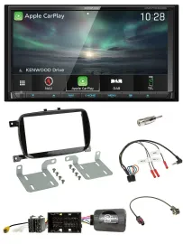 Kenwood Bluetooth USB 2DIN Lenkrad TMC DAB Navigation für 500 X ab 2016 Facelift