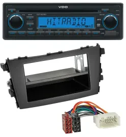 VDO AUX MP3 1DIN CD USB Autoradio für Suzuki Celerio (LF, ab 2014)