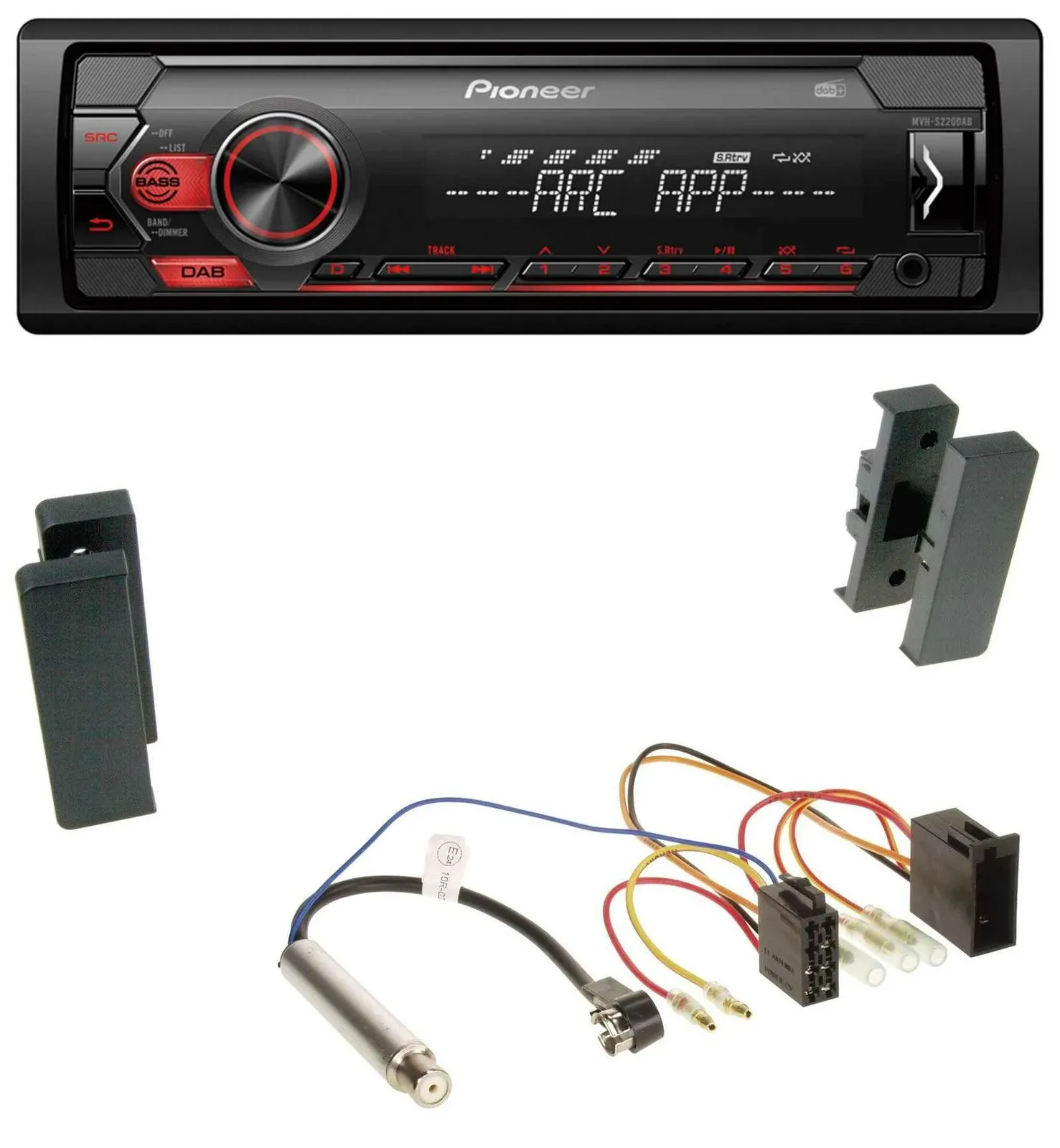 Pioneer DAB 1DIN MP3 AUX USB Autoradio für Seat Leon, Toledo (1998-2006)