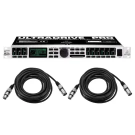 Behringer DCX2496 Loudspeaker Management System With 2x XLR Cable