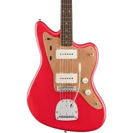 Fender Vintera II Road Worn '50s Jazzmaster Rosewd FB Electric Guitar Fiesta Red