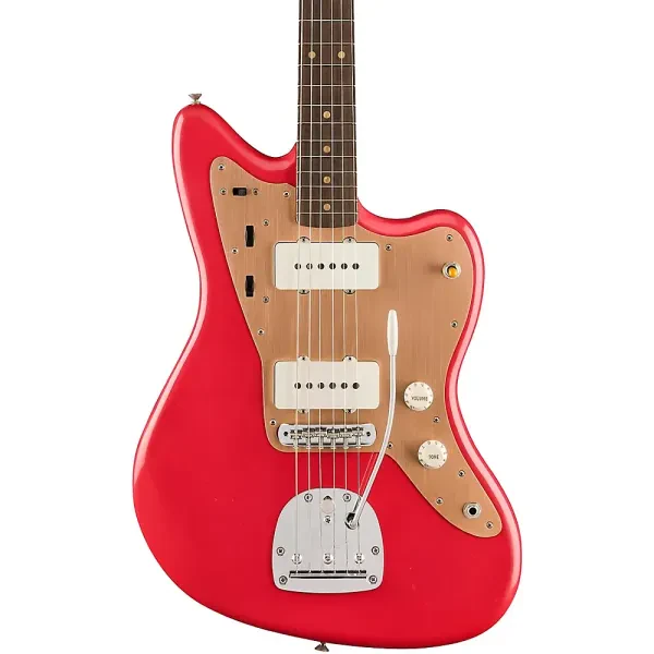 Fender Vintera II Road Worn '50s Jazzmaster Rosewd FB Electric Guitar Fiesta Red