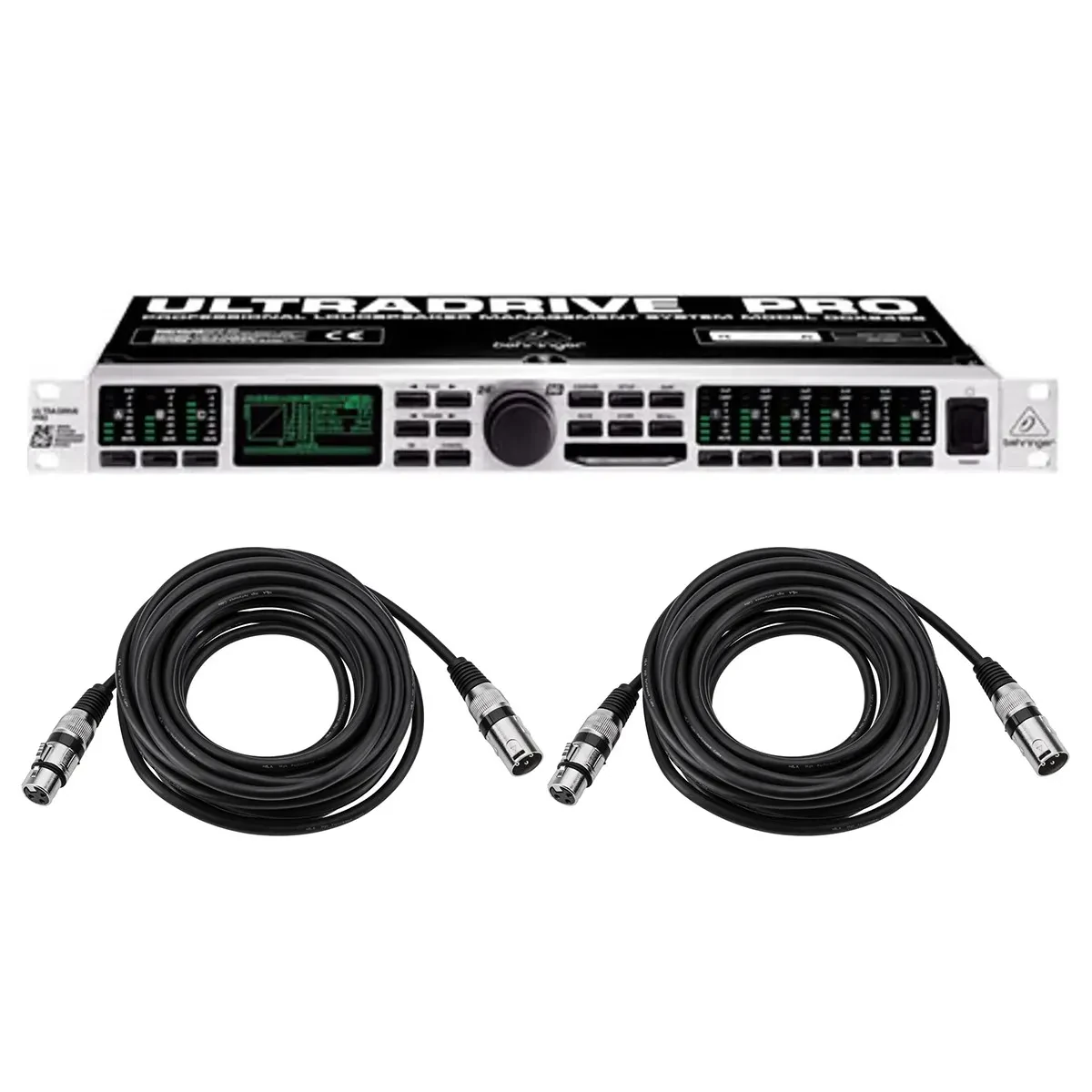 Behringer DCX2496 Loudspeaker Management System With 2x XLR Cable