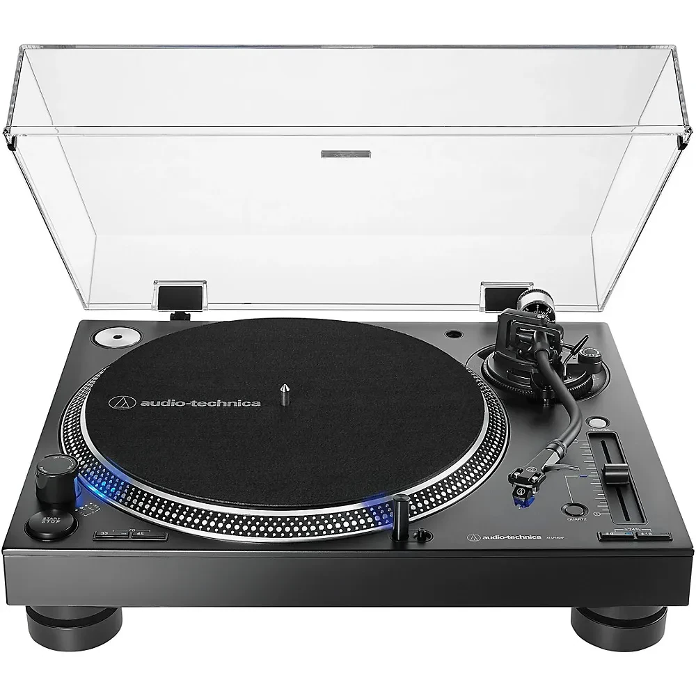 Виниловый проигрыватель для DJ Audio-Technica AT-LP140XP прямой привод, 33/45/78 об/мин, черный, с картриджем AT-XP3