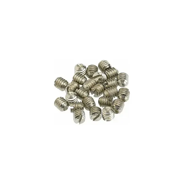 Винты прижимные для крышек потенциометров Fender Nickel Control Knob Set Screws 8-32 x 3/16 Set of 24