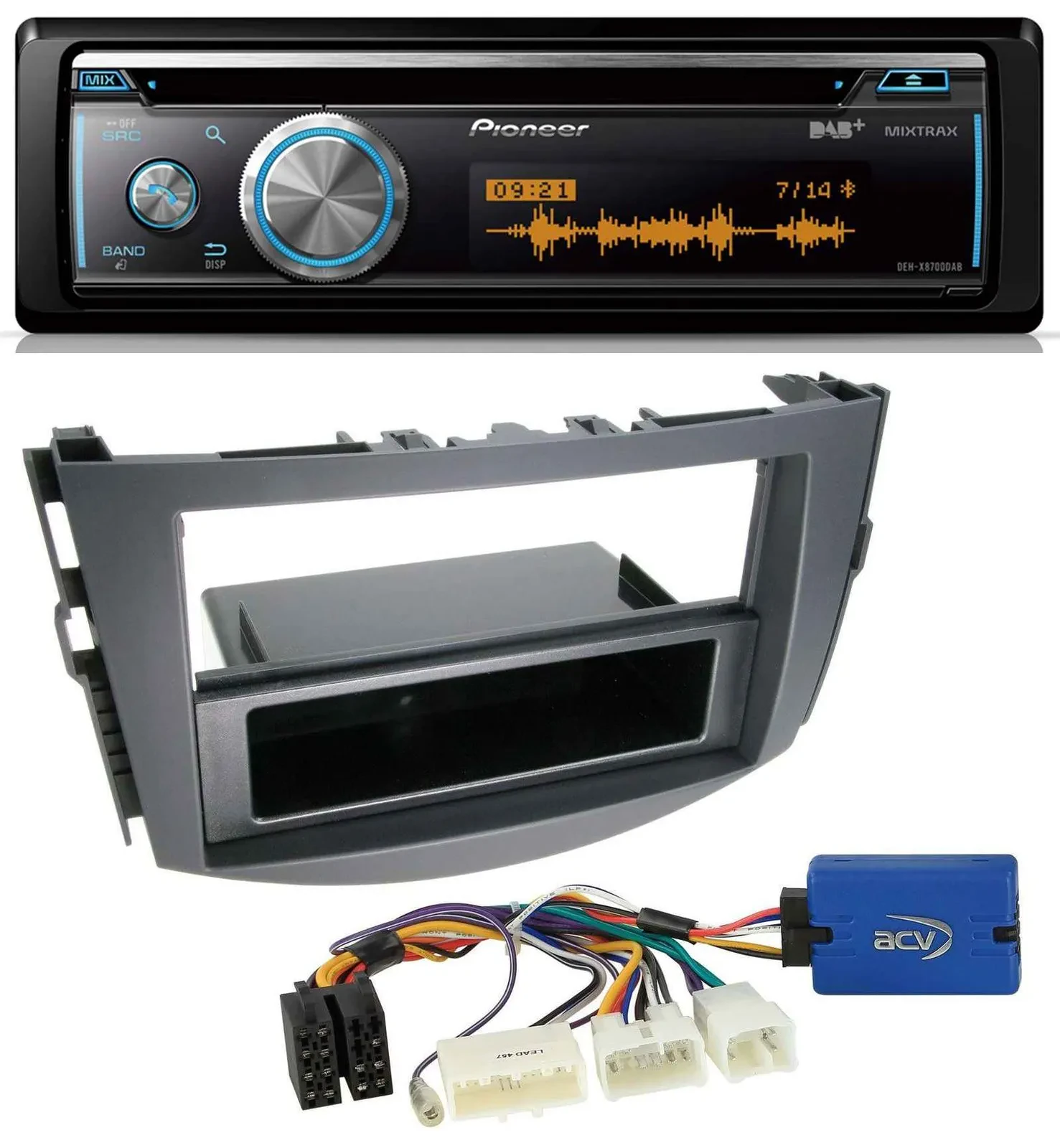 Pioneer MP3 DAB USB CD Bluetooth Autoradio für Toyota RAV-4 (11-13) - 28 Pin