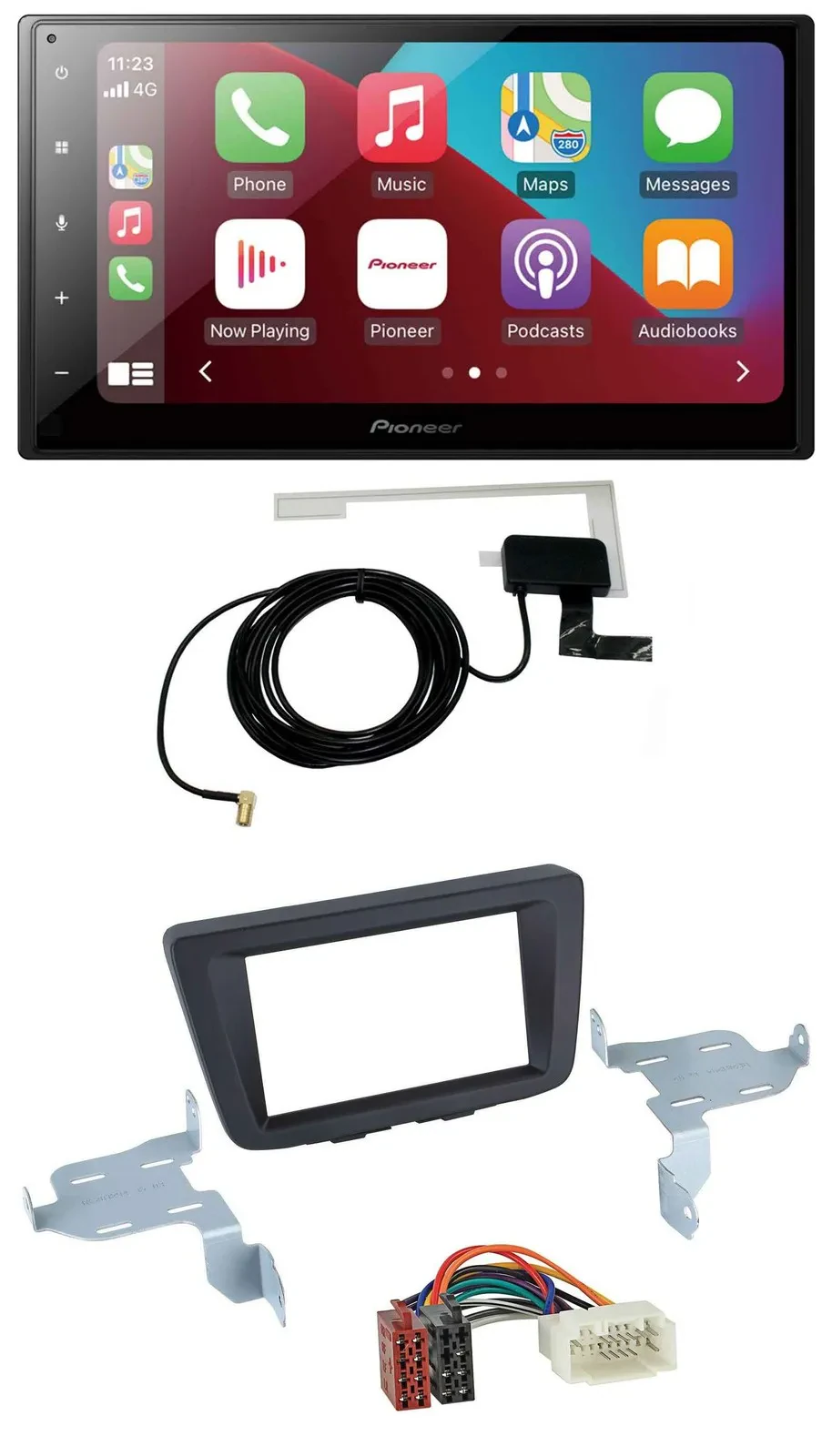 Автомагнитола Pioneer 2-DIN, USB, Bluetooth, DAB, MP3 для Suzuki Baleno EW (с 2016)