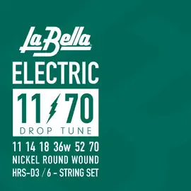 Струны для электрогитары La Bella HRS-D3 Nickel Electric 11-70