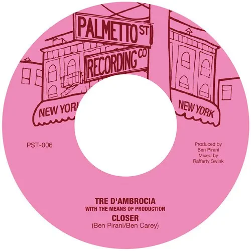 Виниловая пластинка Tre D'Ambrocia – Closer / Love Is Gonna Let You Down (Релиз 2023)