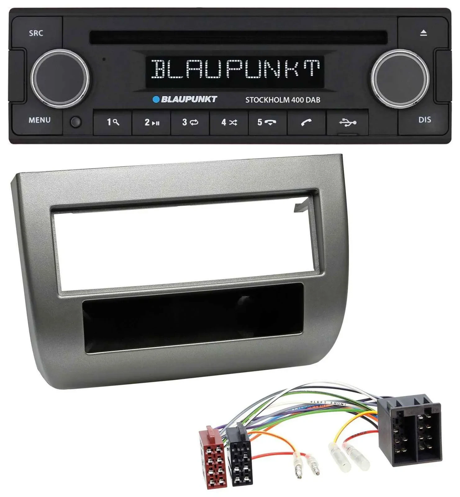 Blaupunkt MP3 Bluetooth DAB CD USB Autoradio für Lancia Y 843 03-11 dunkelsilber