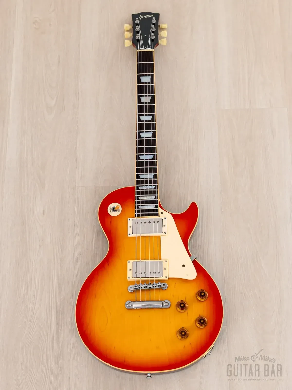 Электрогитара Greco EG600 Standard HH Cherry Sunburst w/case Japan 1990