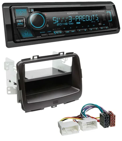 Kenwood Bluetooth USB CD MP3 DAB Autoradio für Kia Carens 4 (RP, ab 2013)