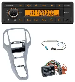 Continental MP3 Bluetooth AUX USB Autoradio für Opel Astra J ab 2009 Platin silb