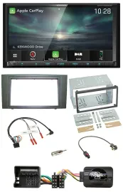 Kenwood Bluetooth USB 2DIN Lenkrad TMC DAB Navigation für Ford Mondeo 2003-2007