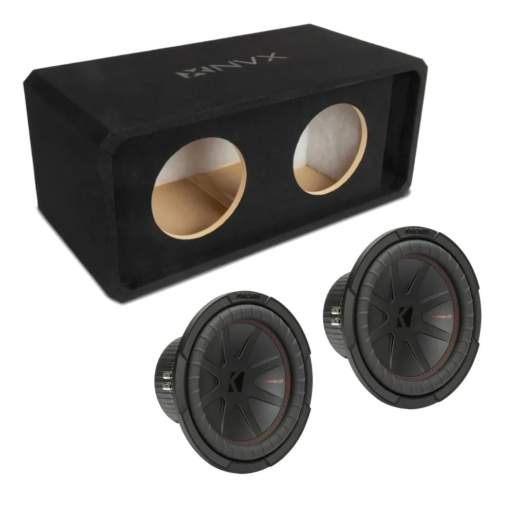 Сабвуфер пассивный NVX NE102P двойной 10" щелевой фазоинвертор, 3/4" МДФ, с сабвуфером CompR