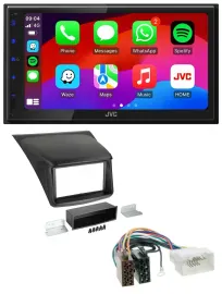 JVC Bluetooth 2DIN MP3 DAB USB Autoradio für Mitsubishi L200 2006-2015