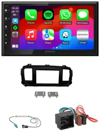 Kenwood MP3 USB DAB 2DIN Bluetooth Autoradio für Citroen Jumpy Spacetourer ab 20