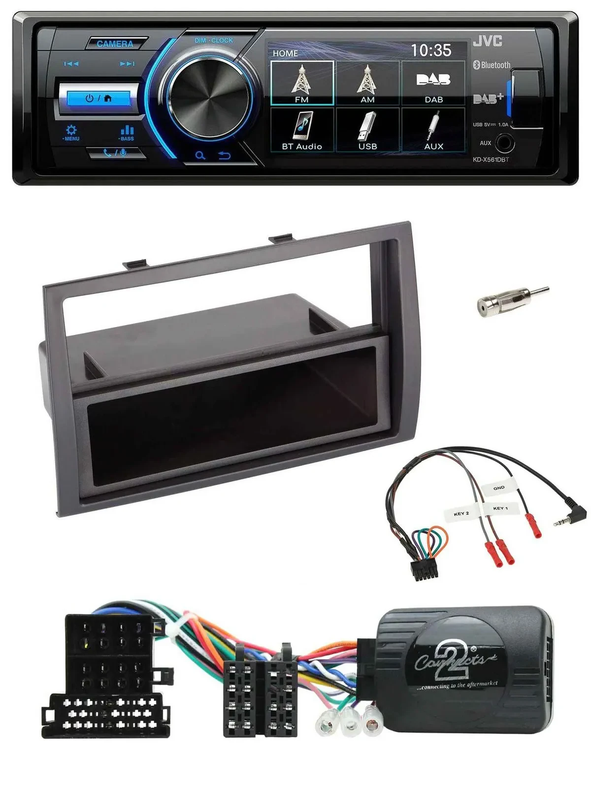 JVC Bluetooth Lenkrad USB DAB Autoradio für Citroen Jumper 2008-2011