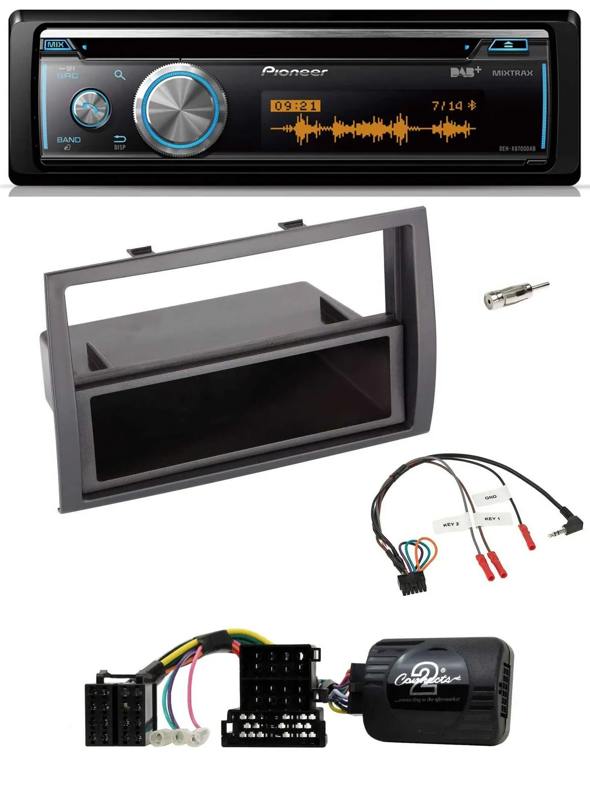Автомагнитола Pioneer CD, DAB, USB, Bluetooth для Citroen Jumper, Peugeot Boxer