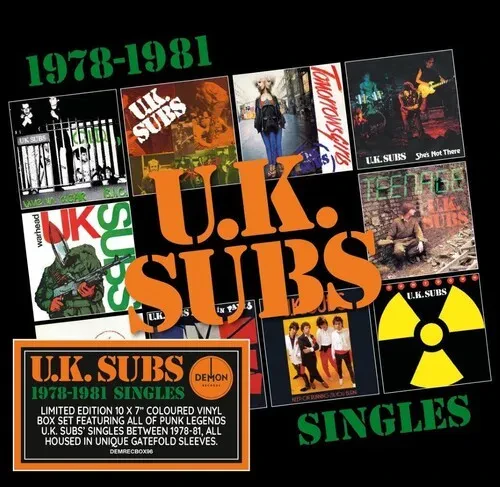 Виниловая пластинка UK Subs - 1978-1981 Singles - Boxset With 10x Colored Vinyl 7-Inch Singles [New