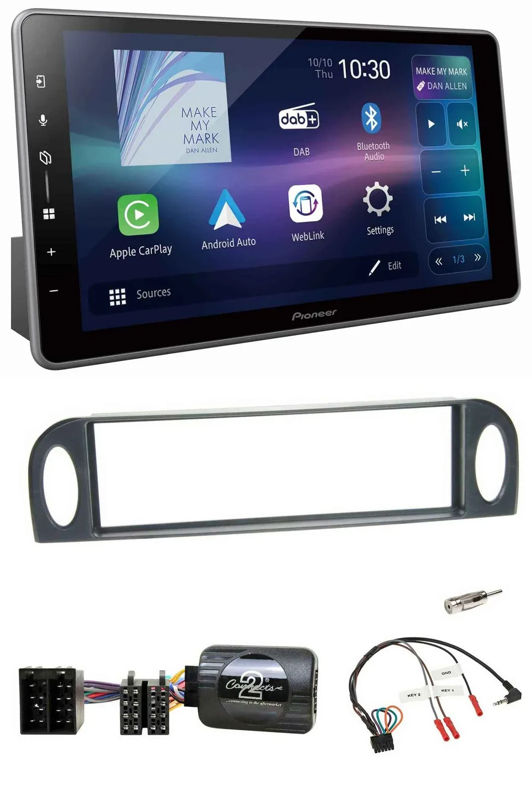 Pioneer Bluetooth USB DAB Lenkrad Autoradio für Citroen C5 2001-2005