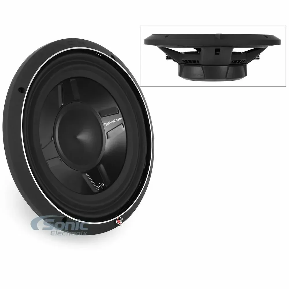 Сабвуфер пассивный Rockford Fosgate P3SD2-12 Punch Stage 3 12" малоглубинный, двойная катушка 2 Ом