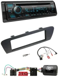 Kenwood Bluetooth USB CD Lenkrad DAB Autoradio für Renault Scenic Grand Scenic a