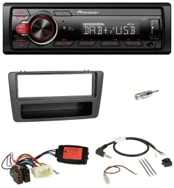 Автомагнитола для Honda Civic 2001–2003 Pioneer 1 DIN, DAB, USB, MP3, черный