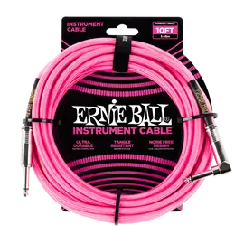 Инструментальный кабель Ernie Ball 6078 3м Braided Neon Pink
