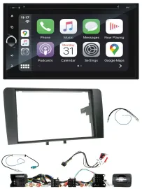 Blaupunkt DAB USB Bluetooth Lenkrad 2DIN TMC Navigation für Audi A3 8P 2003-2012