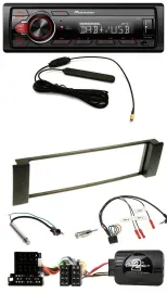 Автомагнитола Pioneer 1DIN DAB USB MP3 для Audi A3/A6 (2000–2004) с поддержкой кнопок на руле
