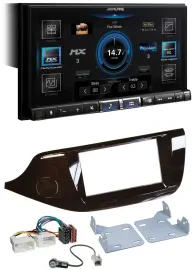 Alpine DAB 2DIN USB Bluetooth MP3 Autoradio für Kia Ceed ab 12 glänzend