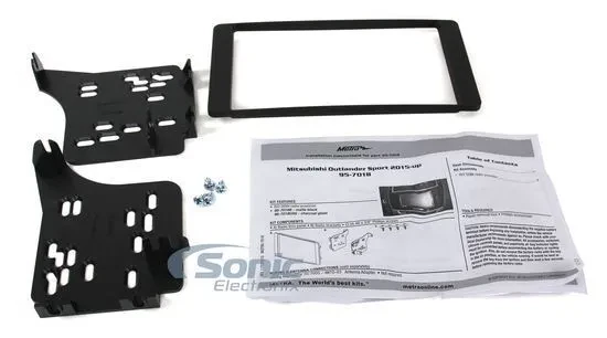 Metra 95-7018B Double DIN Dash Kit for Select 2014-Up Mitsubishi Outlander Sport