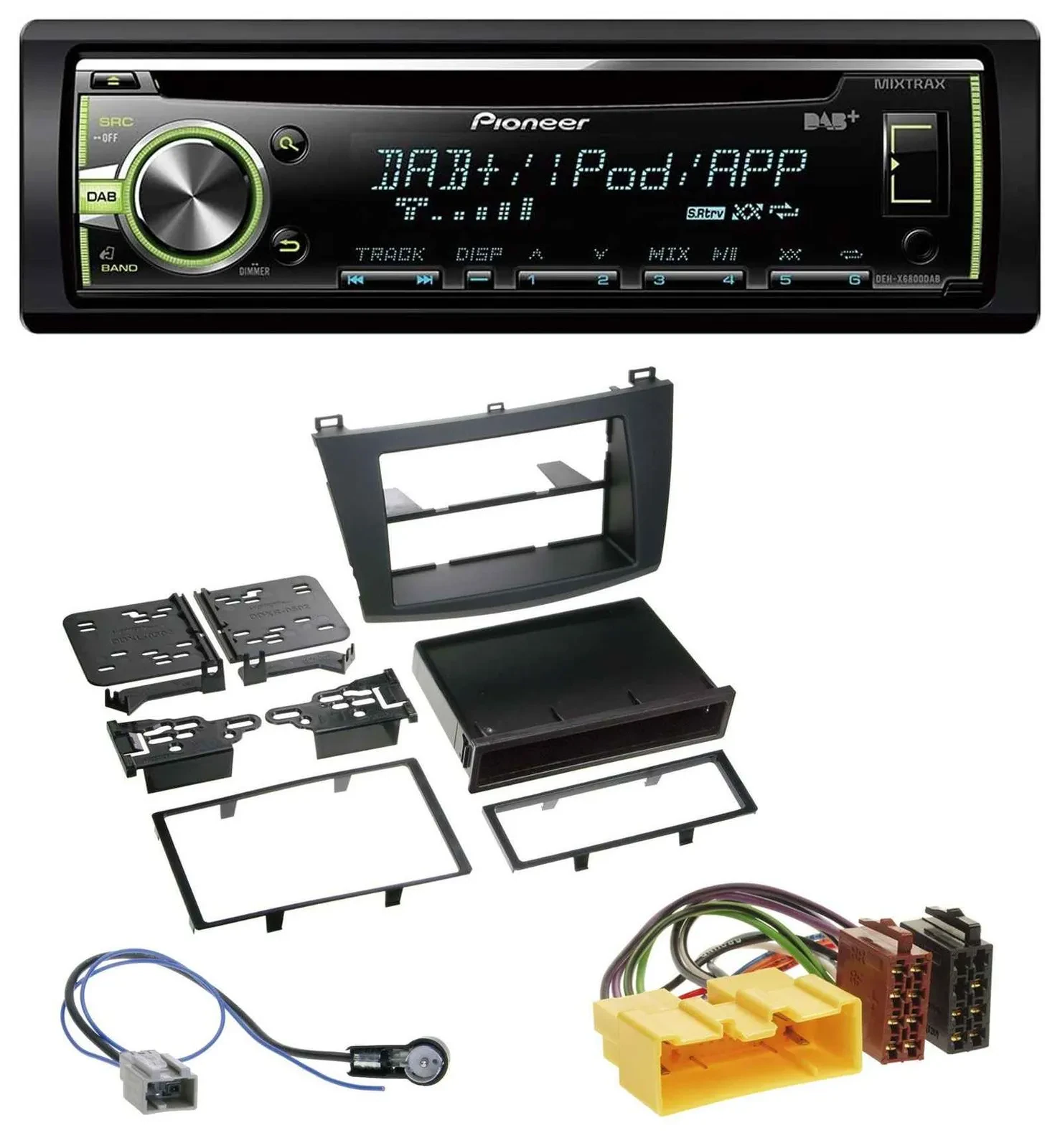 Автомагнитола для Mazda 3 (с 2009) Pioneer DAB, USB, MP3, AUX, CD