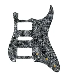 920D Custom HSH Pre-Wired Pickguard for Strat With A Black Pearl Pickguard an...