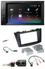 Pioneer DAB Lenkrad 2DIN Bluetooth USB Autoradio für Suzuki Swift ab 2011