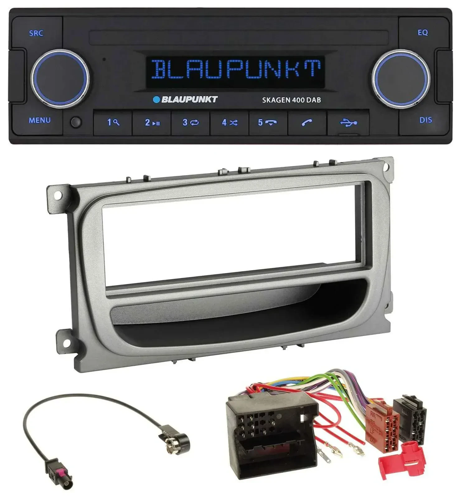 Blaupunkt DAB USB Bluetooth MP3 Autoradio für Ford Focus Galaxy C-Max ab 2007 si